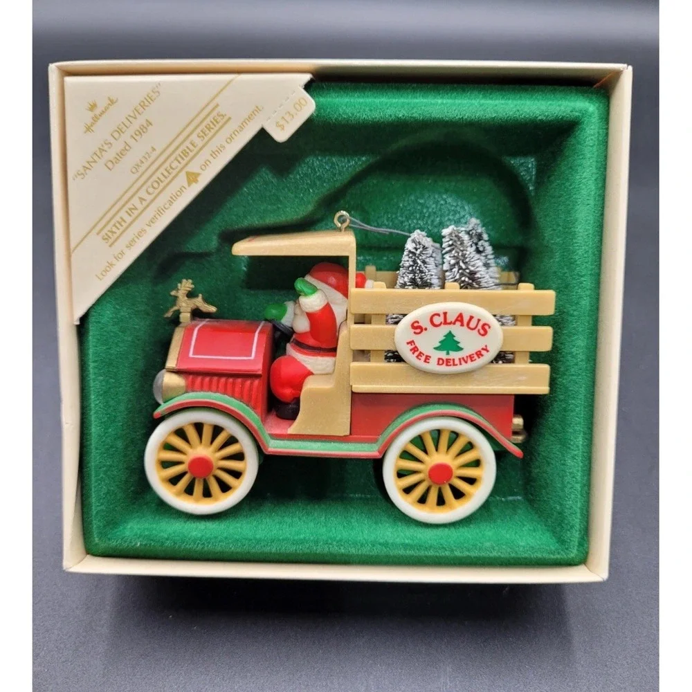 Vtg 1984 Christmas Hallmark Keepsake Ornament Santa's Deliveries 6th in Series